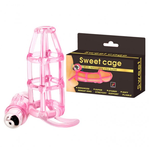 BAILE - Sweet Cage Vibrating Penis Sleeve BAILE - Sweet Cage Vibrating Penis Sleeve